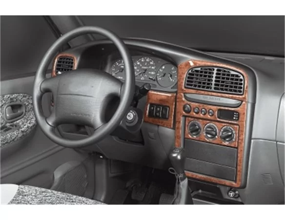 Kia Sportage 09.99-05.03 3D Interior Dashboard Trim Kit Dash Trim Dekor 10-Parts - 1 - Interior Dash Trim Kit