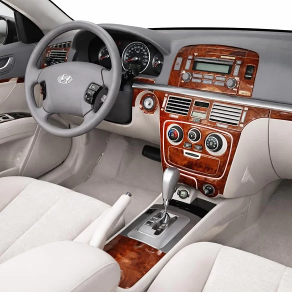 Hyundai Sonata 01.06-12.08 3D Interior Dashboard Trim Kit Dash Trim Dekor 10-Parts