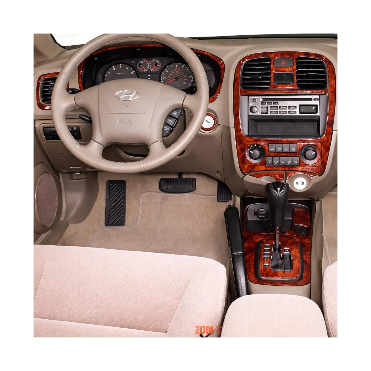 Hyundai Sonata 2002-2005 For cars With Factory Installed Wood Kit Interior BD Dash Trim Kit