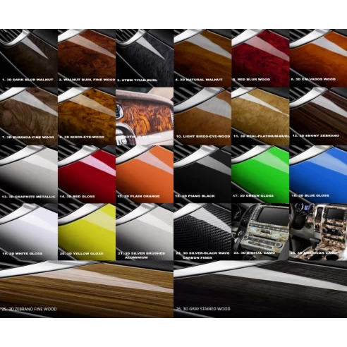 Hyundai Sonata 2006-UP Full Set,with Heated Seats, Manual Gearbox AC Control Interior BD Dash Trim Kit