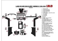 Land Rover Discovery 1999-2004 Without Fabric Interior BD Dash Trim Kit - 2 - Interior Dash Trim Kit