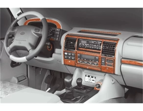 Land Rover Discovery II TD5 10.98-12.04 3D Interior Dashboard Trim Kit Dash Trim Dekor 24-Parts - 1 - Interior Dash Trim Kit