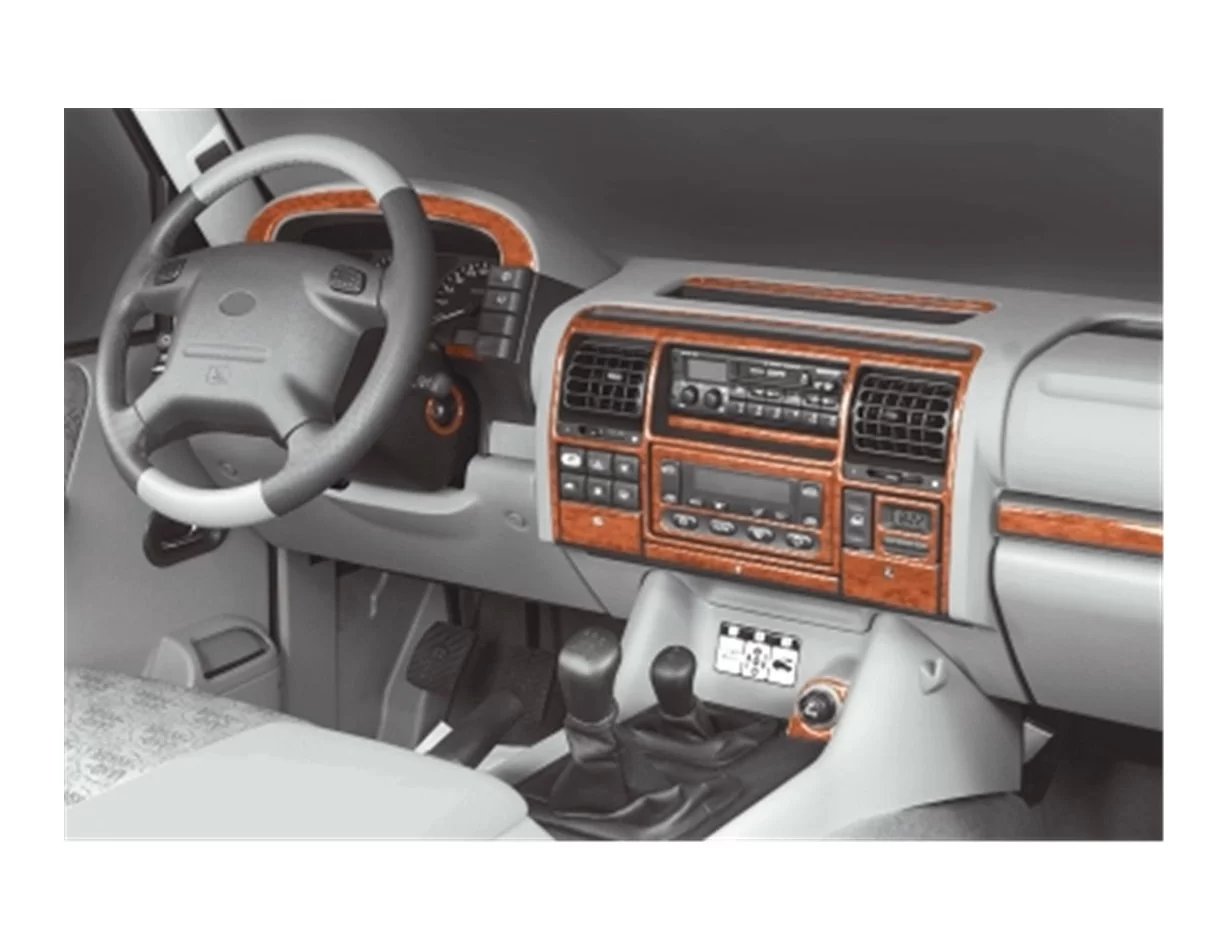 Land Rover Discovery II TD5 10.98-12.04 3D Interior Dashboard Trim Kit Dash Trim Dekor 24-Parts - 1 - Interior Dash Trim Kit