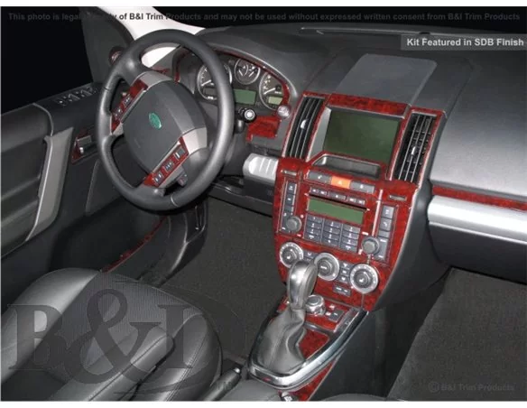 Land Rover Freelander 2 2008-UP Full Set Interior BD Dash Trim Kit - 1 - Interior Dash Trim Kit