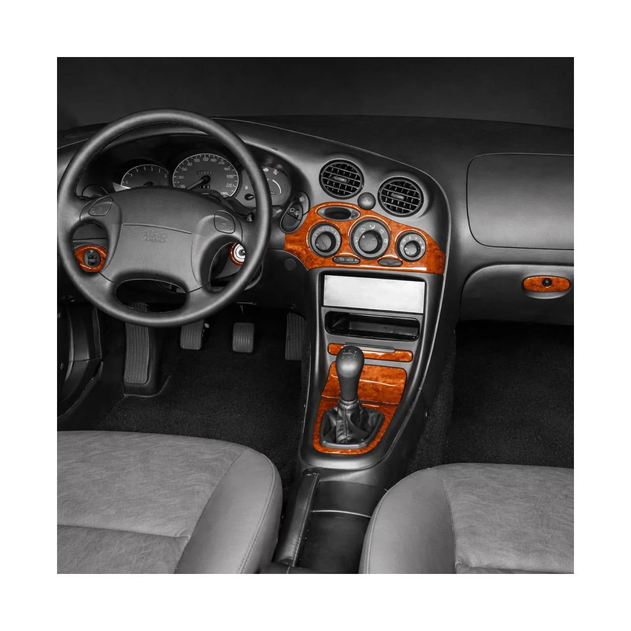 Hyundai Tiburon 2000-2002 Manual Gearbox, With CD, 16 Parts set Interior BD Dash Trim Kit