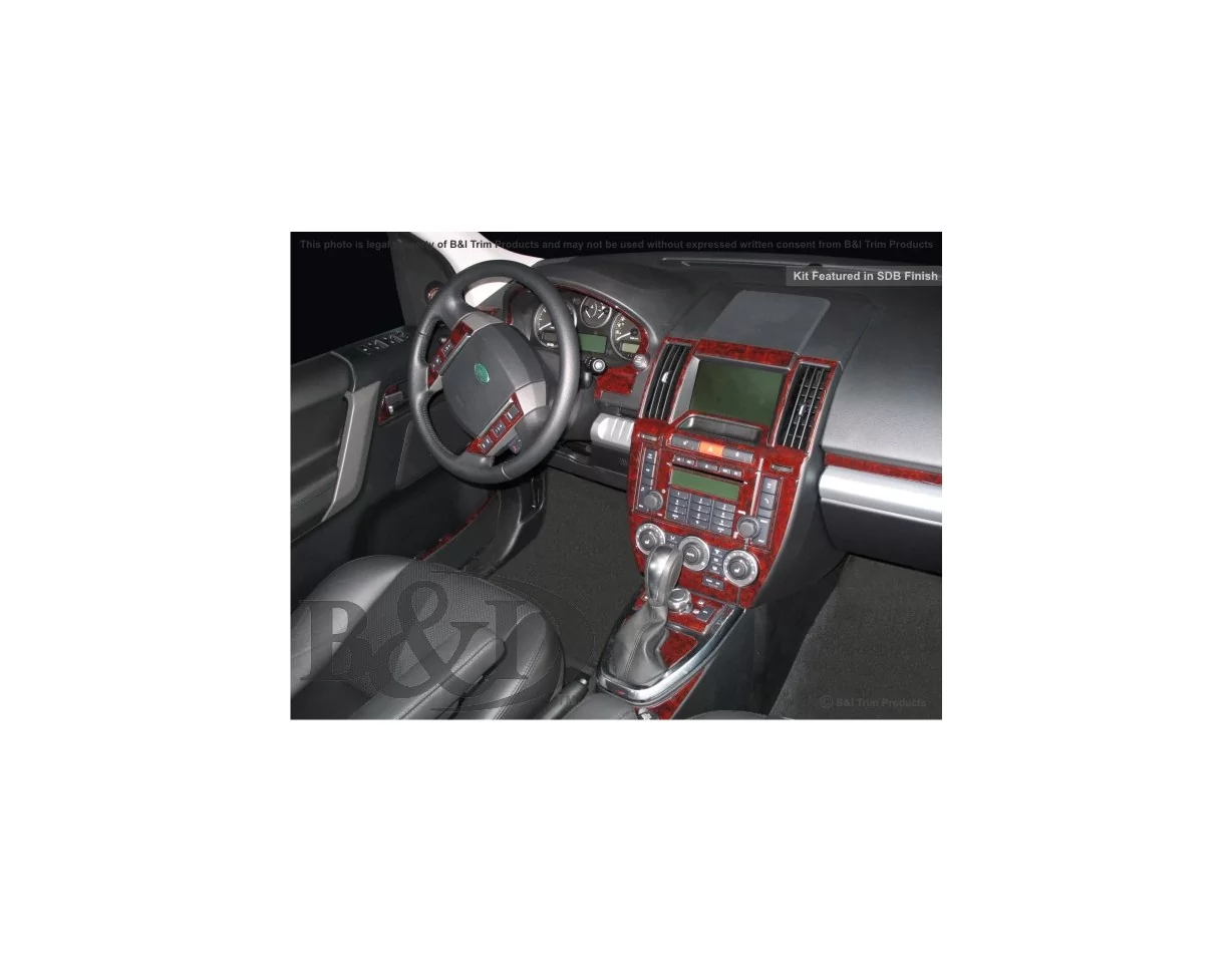 Land Rover Freelander 2 2008-UP Full Set Interior BD Dash Trim Kit - 1 - Interior Dash Trim Kit