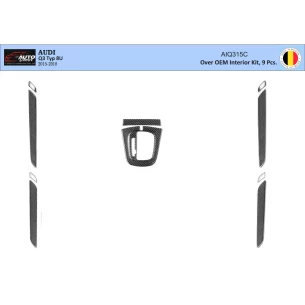 Audi Q3 ab 2015 3D OVER OEM Dashboard Trim Kit WHZ Dash Trim Dekor 9-Parts 2