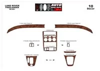 Land Rover Freelander I 08.00-12.03 3D Interior Dashboard Trim Kit Dash Trim Dekor 10-Parts - 2 - Interior Dash Trim Kit Land Rover Freelander I 08.00-12.03 3D Interior Dashboard Trim Kit Dash Trim Dekor 10-Parts - 2 - Interior Dash Trim Kit