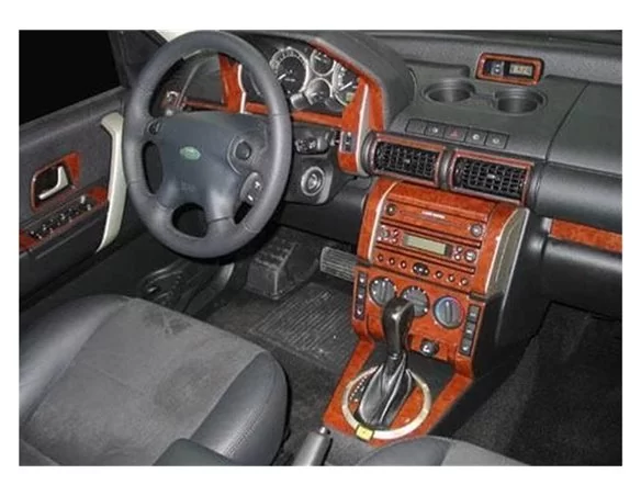 Land Rover Freelander II 01.04-12.06 3D Interior Dashboard Trim Kit Dash Trim Dekor 19-Parts - 1 - Interior Dash Trim Kit