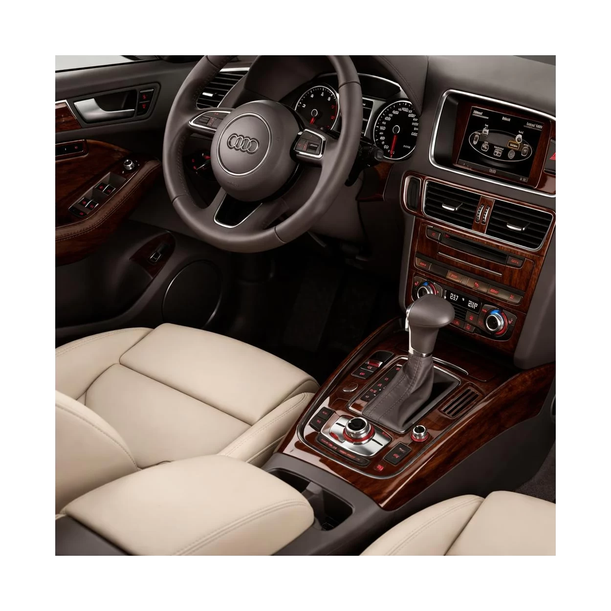 Audi Q5 2009-2017 3D Interior Dashboard Trim Kit Dash Trim Dekor 42-Parts
