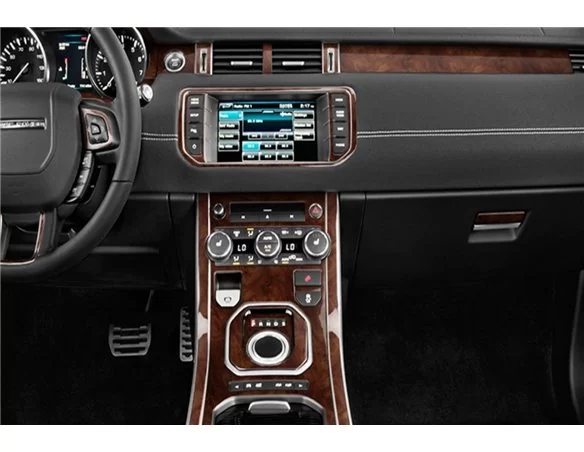 Land Rover Range Rover Evoque 2012-2016 3D Interior Dashboard Trim Kit Dash Trim Dekor 30-Parts - 1 - Interior Dash Trim Kit