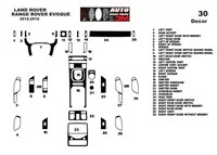 Land Rover Range Rover Evoque 2012-2016 3D Interior Dashboard Trim Kit Dash Trim Dekor 30-Parts - 2 - Interior Dash Trim Kit Land Rover Range Rover Evoque 2012-2016 3D Interior Dashboard Trim Kit Dash Trim Dekor 30-Parts - 2 - Interior Dash Trim Kit