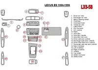 Lexus ES 1994-1996 Full Set, OEM Compliance Interior BD Dash Trim Kit - 1 - Interior Dash Trim Kit Lexus ES 1994-1996 Full Set, OEM Compliance Interior BD Dash Trim Kit - 1 - Interior Dash Trim Kit