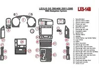 Lexus GS 2001-2005 With NAVI system, OEM Compliance Interior BD Dash Trim Kit - 1 - Interior Dash Trim Kit Lexus GS 2001-2005 With NAVI system, OEM Compliance Interior BD Dash Trim Kit - 1 - Interior Dash Trim Kit