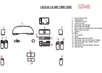 Lexus LS-400 1990-1992 Full Set, OEM Compliance, 18 Parts set Interior BD Dash Trim Kit - 1 - Interior Dash Trim Kit Lexus LS-400 1990-1992 Full Set, OEM Compliance, 18 Parts set Interior BD Dash Trim Kit - 1 - Interior Dash Trim Kit