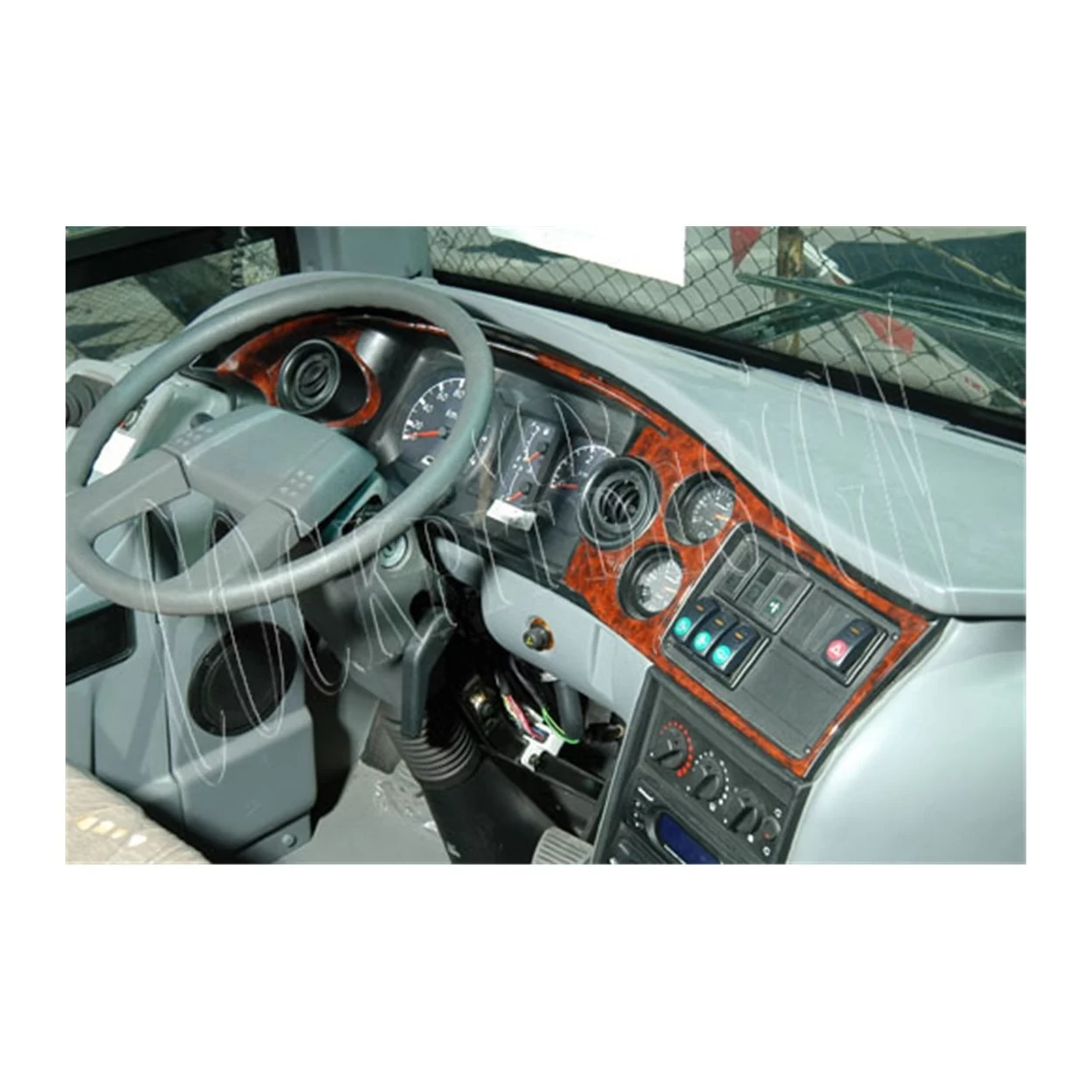 Isuzu Turkuaz 01.2005 3D Interior Dashboard Trim Kit Dash Trim Dekor 2-Parts