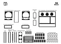 MAN F 2000 01.95-01.99 3D Interior Dashboard Trim Kit Dash Trim Dekor 56-Parts - 1 - Interior Dash Trim Kit MAN F 2000 01.95-01.99 3D Interior Dashboard Trim Kit Dash Trim Dekor 56-Parts - 1 - Interior Dash Trim Kit