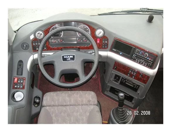 MAN Fortuna 01.2003 3D Interior Dashboard Trim Kit Dash Trim Dekor 35-Parts - 1 - Interior Dash Trim Kit