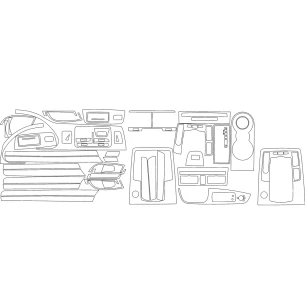 Audi Q7 2007-2014 FULL 3D Interior Dashboard Trim Kit Dash Trim Dekor 50-Parts 2