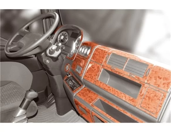 MAN TGL 09.2004 3D Interior Dashboard Trim Kit Dash Trim Dekor 66-Parts - 1 - Interior Dash Trim Kit