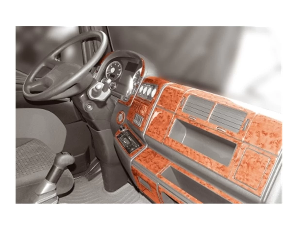 MAN TGL 09.2004 3D Interior Dashboard Trim Kit Dash Trim Dekor 66-Parts - 1 - Interior Dash Trim Kit