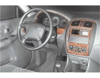 Mazda 323 FS 09.98-11.00 3D Interior Dashboard Trim Kit Dash Trim Dekor 9-Parts - 1 - Interior Dash Trim Kit
