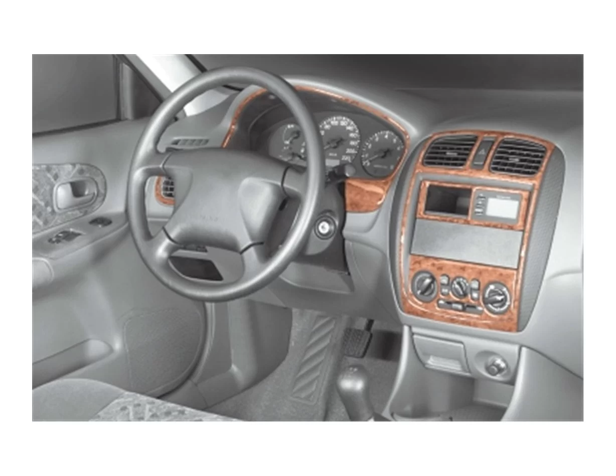 Mazda 323 FS 10.00-05.04 3D Interior Dashboard Trim Kit Dash Trim Dekor 8-Parts - 1 - Interior Dash Trim Kit