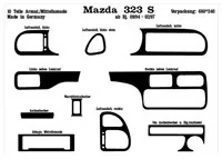 Mazda 323 S 01.1994 3D Interior Dashboard Trim Kit Dash Trim Dekor 10-Parts - 2 - Interior Dash Trim Kit Mazda 323 S 01.1994 3D Interior Dashboard Trim Kit Dash Trim Dekor 10-Parts - 2 - Interior Dash Trim Kit