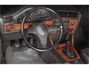 BMW 3 Series E30 09.85-07.94 3D Interior Dashboard Trim Kit Dash Trim Dekor 10-Parts - 1 - Interior Dash Trim Kit