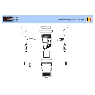 Audi Q7 4M seit 2015 3D Interior Dashboard Trim Kit WHZ Dash Trim Dekor 28-Parts