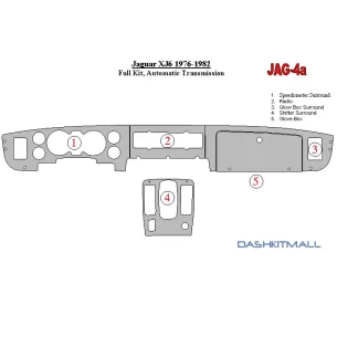 Jaguar XJ6 1976-1982 Full Set, Automatic Gear Interior BD Dash Trim Kit