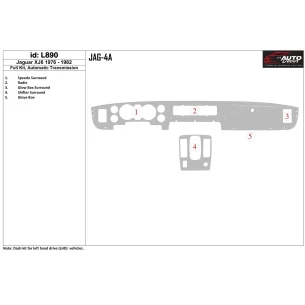 Jaguar XJ6 1976-1982 Full Set, Automatic Gear Interior BD Dash Trim Kit
