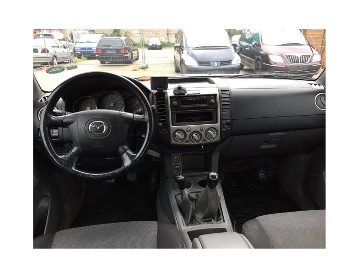 Mazda BT50 Pick-Up Full Set 07.06-12.10 3D Interior Dashboard Trim Kit Dash Trim Dekor 23-Parts - 1 - Interior Dash Trim Kit