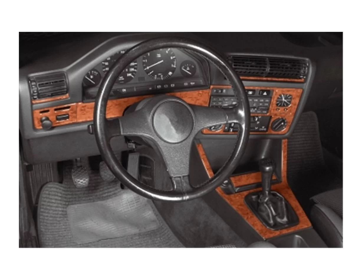 BMW 3 Series E30 1982—1994 3D Interior Dashboard Trim Kit Dash Trim Dekor 11-Parts - 1 - Interior Dash Trim Kit