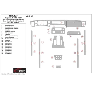 Jaguar XJ6 1983-1987 Full Set, Automatic Gearbox, Door panels 23', Rear Panels 31' Interior BD Dash Trim Kit