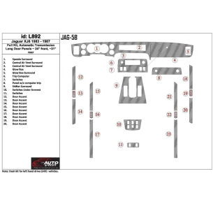 Daimler Jaguar XJ6/12 Series 3 1983-1987 Interior BD Dash Trim Kit