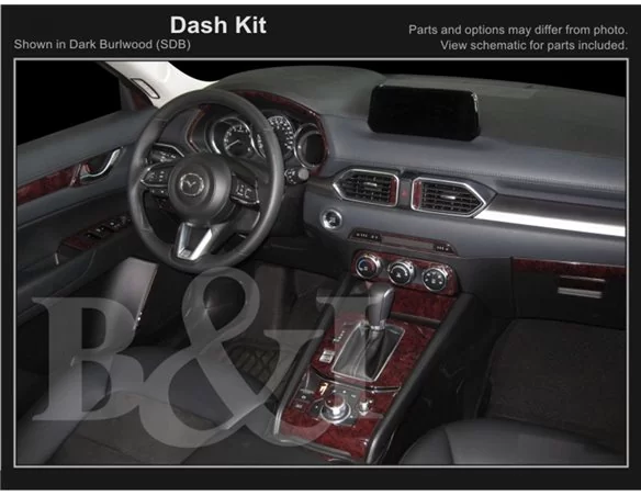 Mazda CX-5 KF ab 2017 3D Interior Dashboard Trim Kit Dash Trim Dekor 27-Parts - 1 - Interior Dash Trim Kit