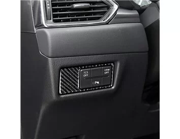 Mazda CX-5 KF ab 2017 3D Interior Dashboard Trim Kit Dash Trim Dekor 27-Parts - 11 - Interior Dash Trim Kit