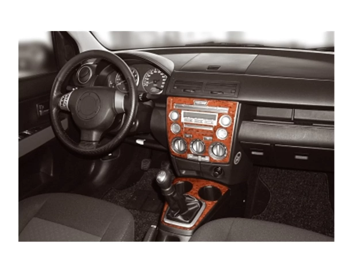 Mazda Mazda 2 02.03-12.06 3D Interior Dashboard Trim Kit Dash Trim Dekor 4-Parts - 1 - Interior Dash Trim Kit