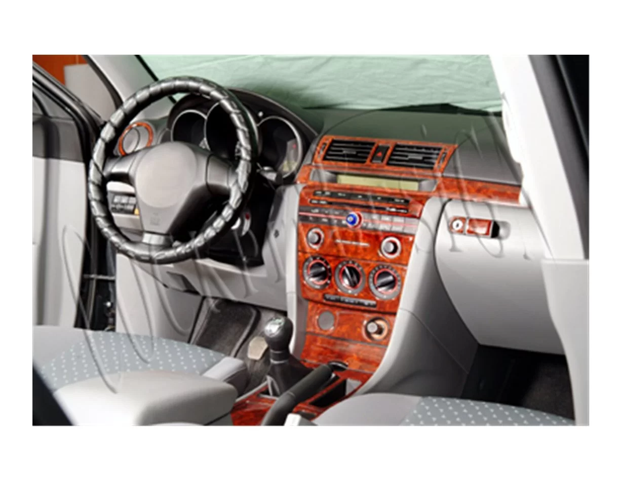 Mazda Mazda 3 06.04-12.09 3D Interior Dashboard Trim Kit Dash Trim Dekor 25-Parts - 1 - Interior Dash Trim Kit