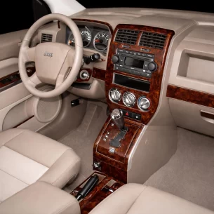 Jeep Compass 2007-2008 Automatic Gear, Without NAVI, Manual Gearbox Window Controls Interior BD Dash Trim Kit