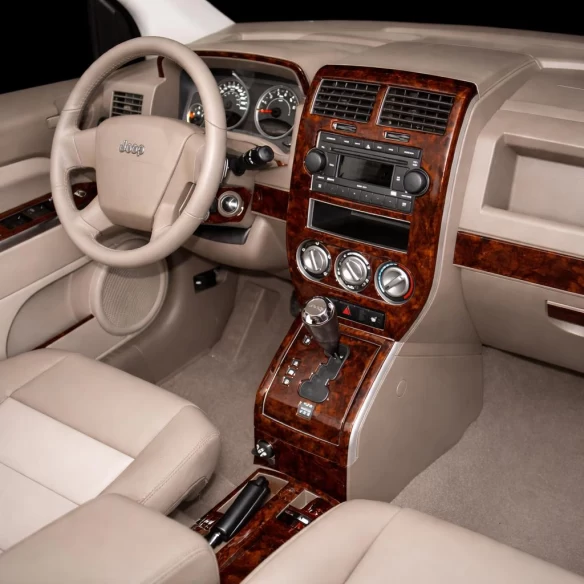 Jeep Compass 2007-2008 Automatic Gear, Without NAVI, Manual Gearbox Window Controls Interior BD Dash Trim Kit