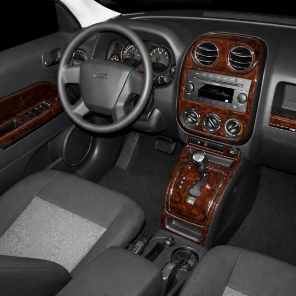 Jeep Compass 2009-UP Full Set, With Auto-stick mission Interior BD Dash Trim Kit