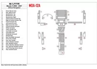 Mazda Mazda5 2006-2007 Without NAVI Interior BD Dash Trim Kit - 1 - Interior Dash Trim Kit Mazda Mazda5 2006-2007 Without NAVI Interior BD Dash Trim Kit - 1 - Interior Dash Trim Kit