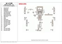 Mazda Mazda5 2008-UP Full Set, Without NAVI Interior BD Dash Trim Kit - 1 - Interior Dash Trim Kit Mazda Mazda5 2008-UP Full Set, Without NAVI Interior BD Dash Trim Kit - 1 - Interior Dash Trim Kit