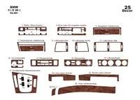 BMW 3 Series E46 04.98-12.04 3D Interior Dashboard Trim Kit Dash Trim Dekor 25-Parts - 2 - Interior Dash Trim Kit BMW 3 Series E46 04.98-12.04 3D Interior Dashboard Trim Kit Dash Trim Dekor 25-Parts - 2 - Interior Dash Trim Kit