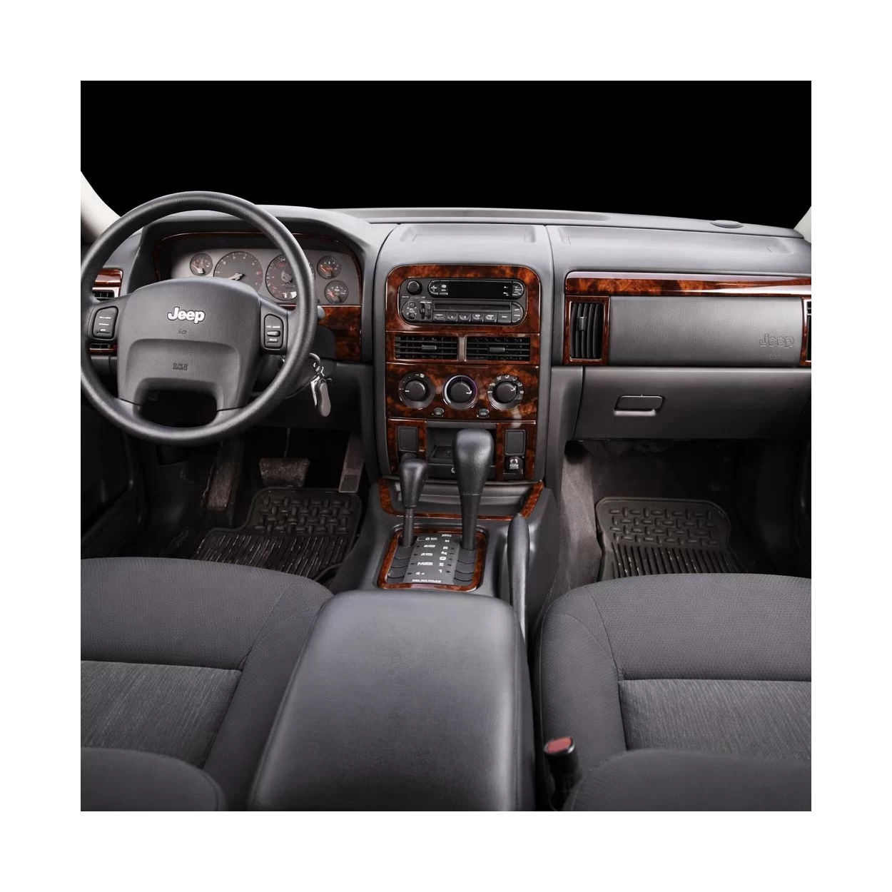Jeep Grand Cherokee 2003-2004 Basic Set, Overland, Limited, Laredo Interior BD Dash Trim Kit