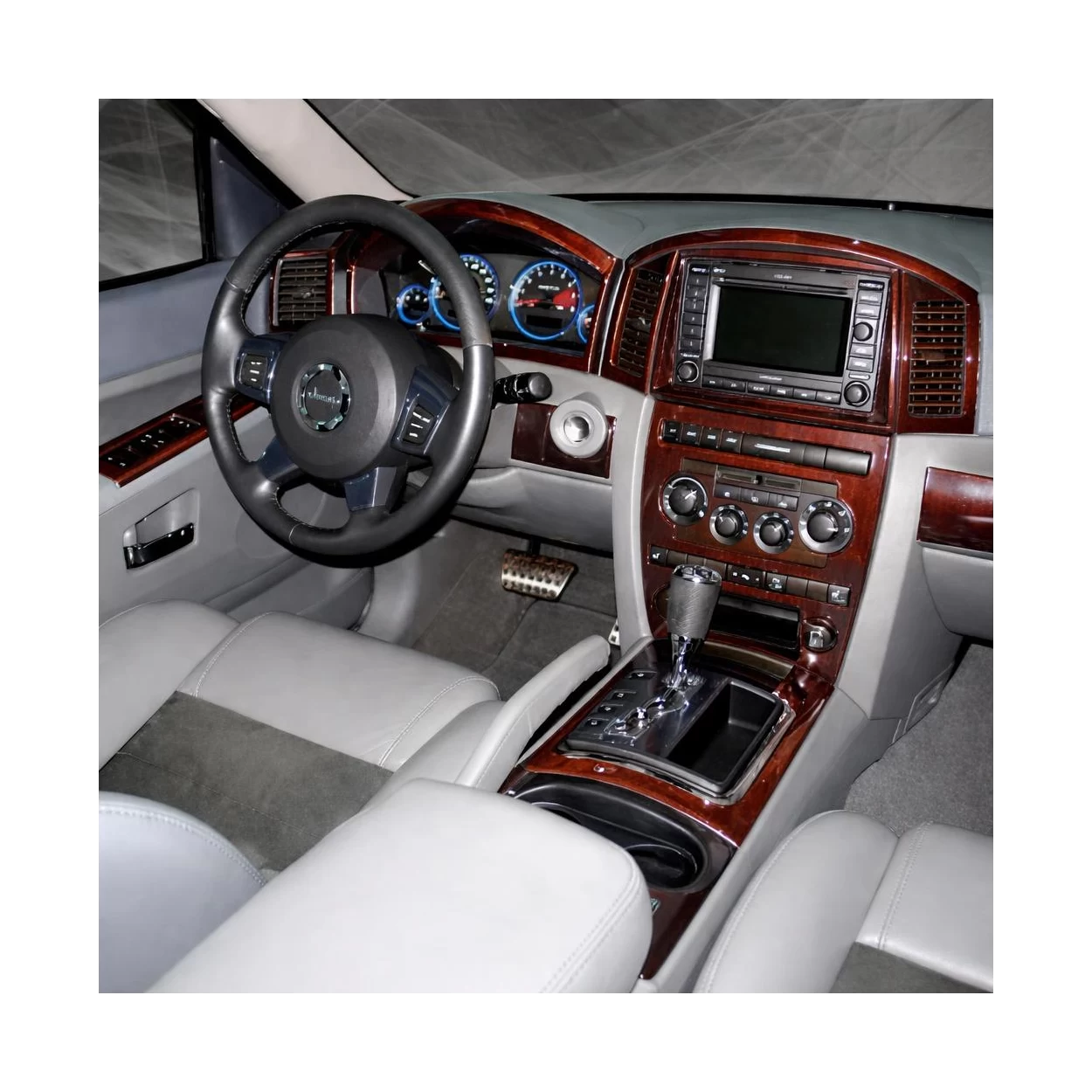 Jeep Grand Cherokee 2005-2007 Full Set, With NAVI Interior BD Dash Trim Kit