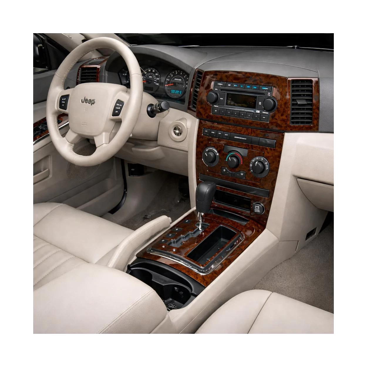 Jeep Grand Cherokee 2005-2007 Full Set, Without NAVI Interior BD Dash Trim Kit