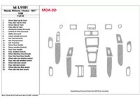 Mazda Milenia 1997-1998 Without Fabric, 23 Parts set Interior BD Dash Trim Kit - 1 - Interior Dash Trim Kit Mazda Milenia 1997-1998 Without Fabric, 23 Parts set Interior BD Dash Trim Kit - 1 - Interior Dash Trim Kit